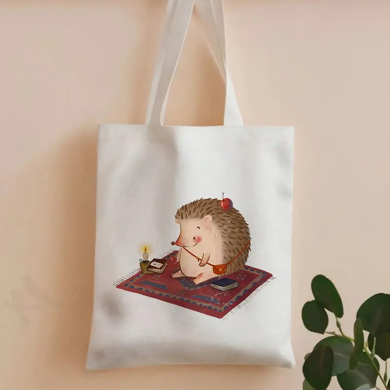 Vintage Fashion Library - Bolsa de lona vintage com estampa
