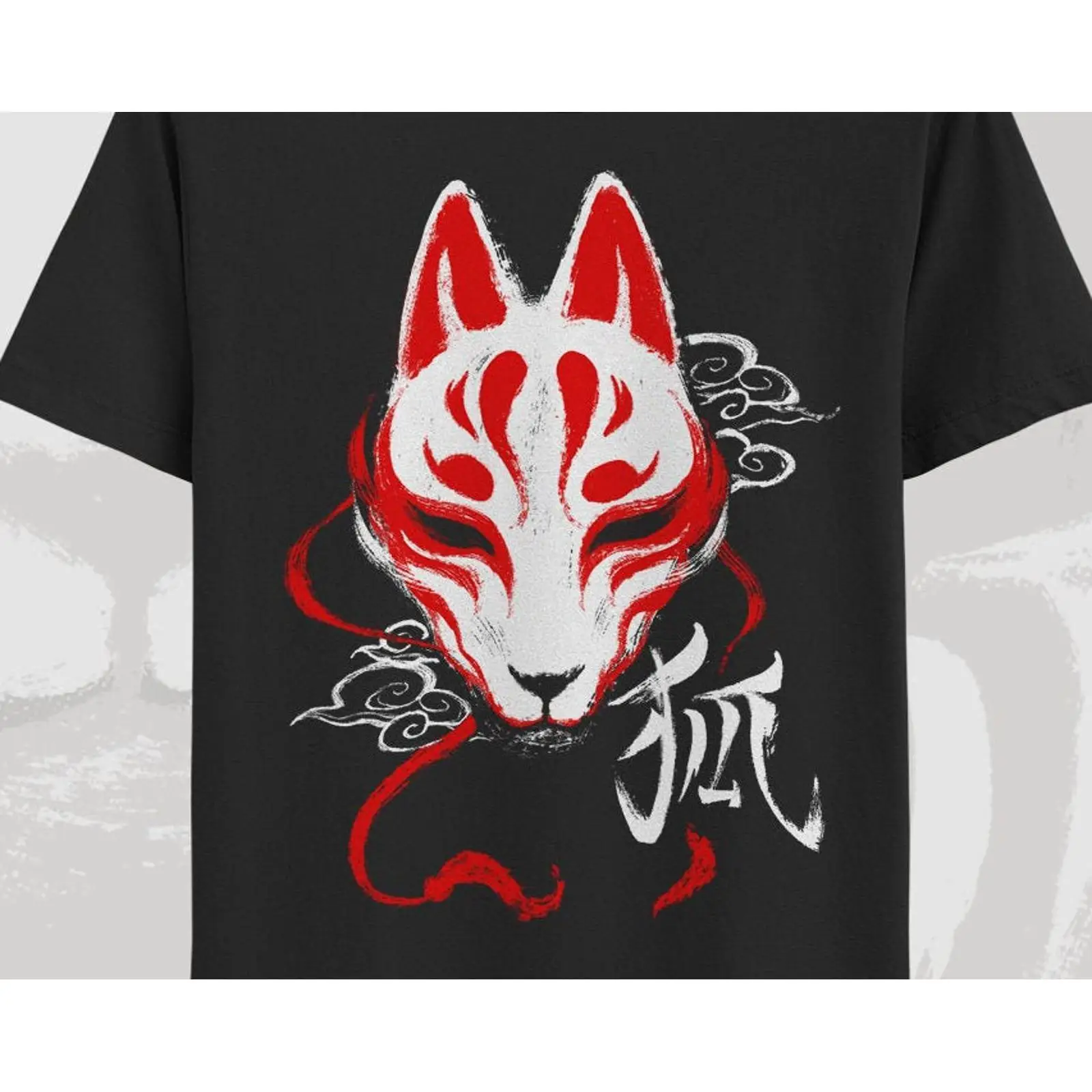 Vintage Fashion In Tokyo - Camiseta com estampa de máscara Kitsune,