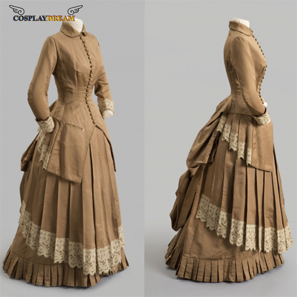 Vintage Fashion Aesthetic - Vestido de moda do século 19,