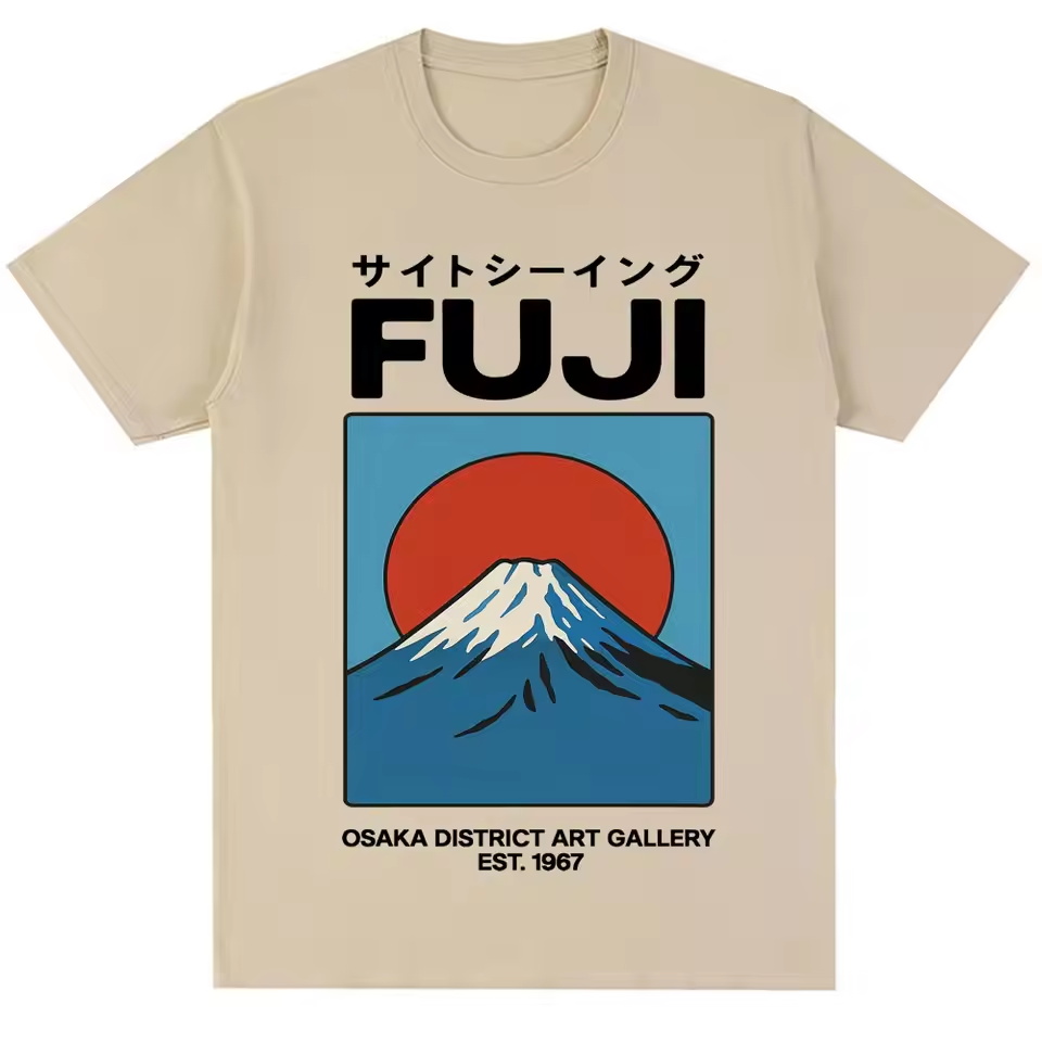 Vintage Fashion Osaka - Camiseta Estilo Japonês Fuji Osaka para