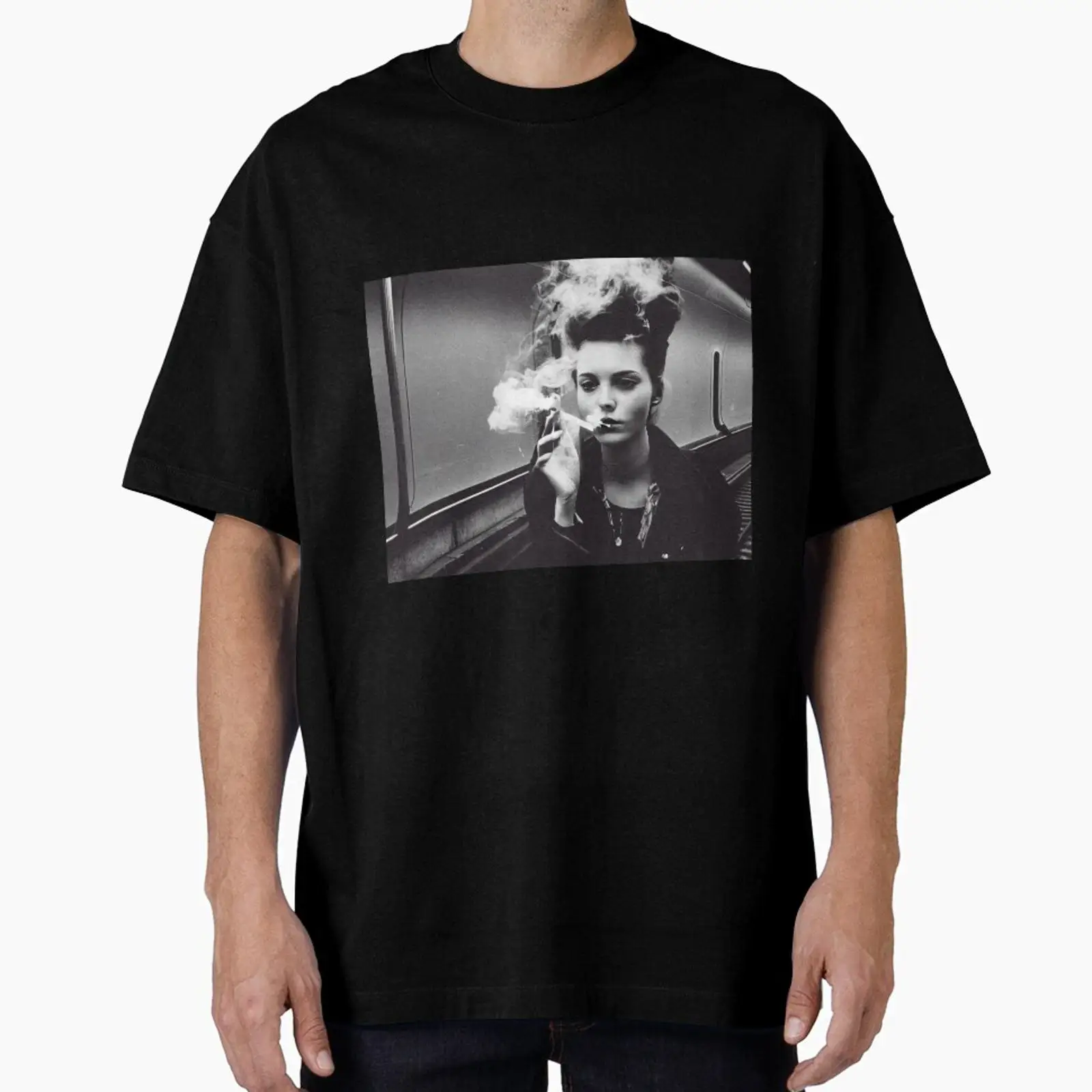 Vintage Fashion Berlin - Camiseta vintage lavada com estampa de
