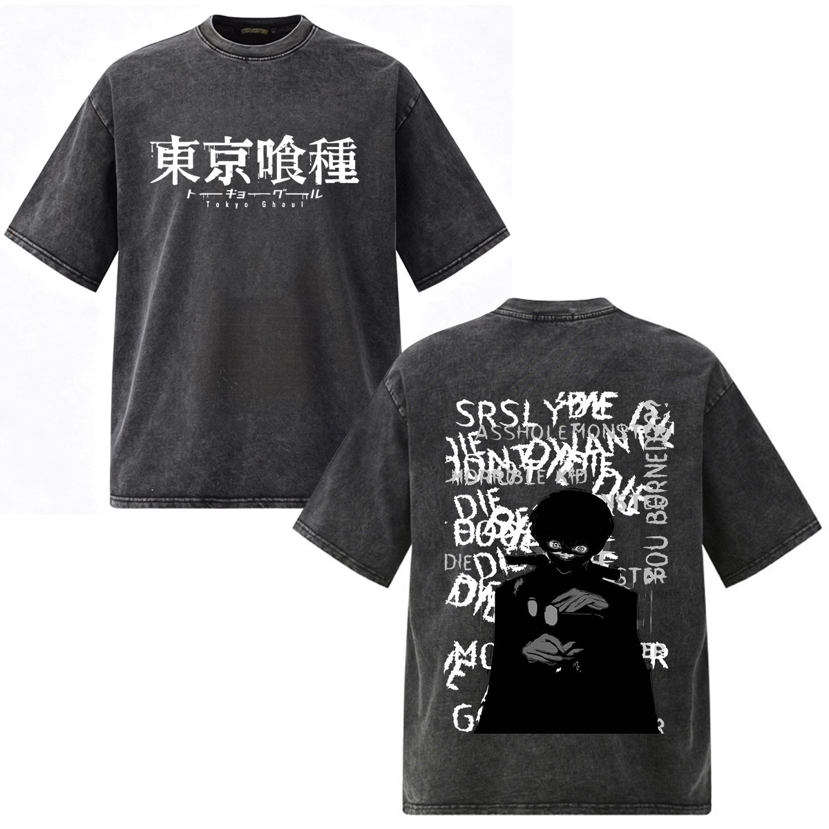 Vintage Fashion In Tokyo - Camisetas Vintage Lavadas Anime Tokyo Ghoul