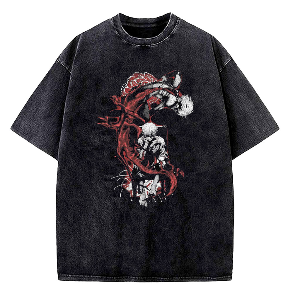 Vintage Fashion In Tokyo - Camiseta Tokyo Ghoul Vintage em algodão