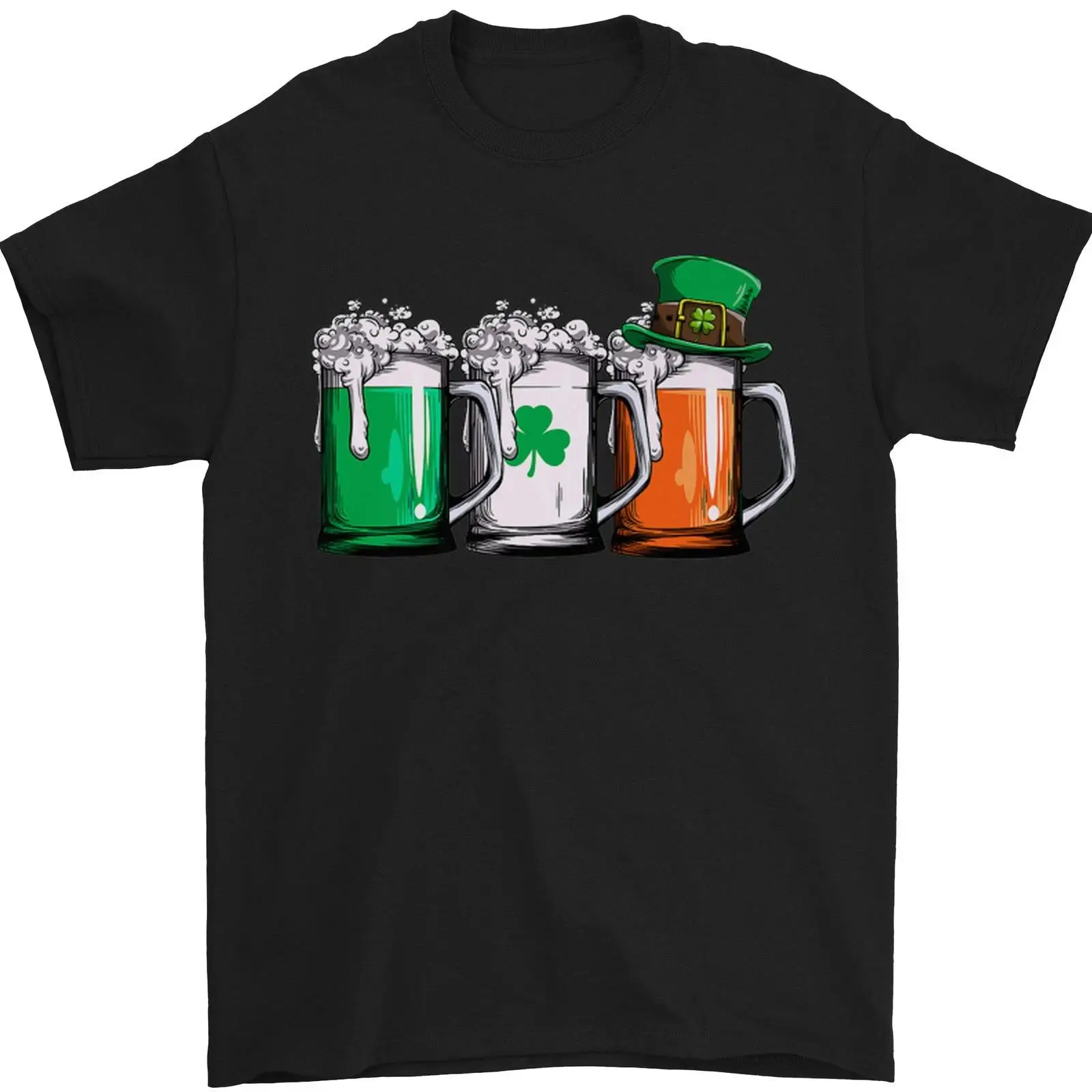 Vintage Fashion Herren - Camiseta masculina St Patricks Day Bier