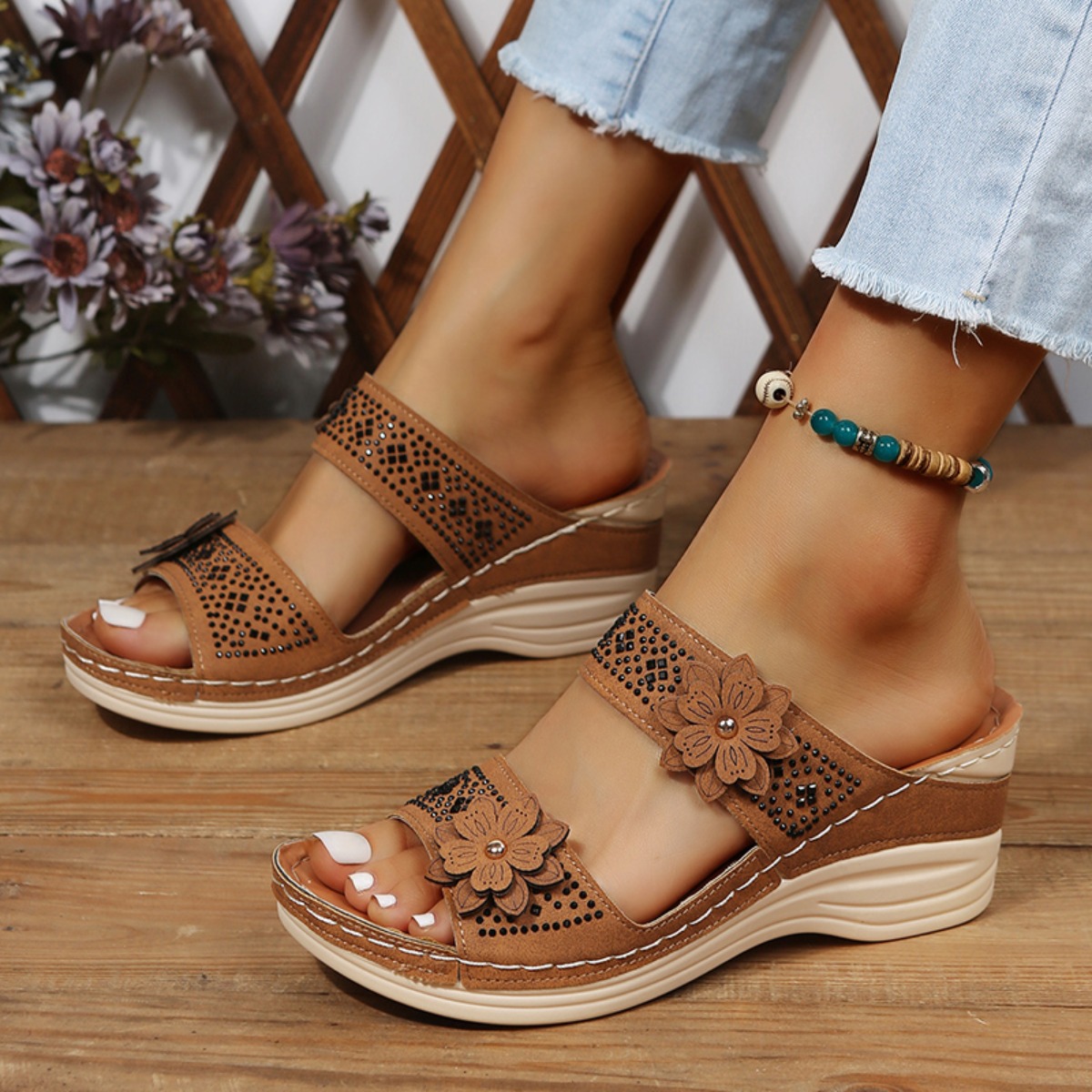 Vintage Fashion Aesthetic - Novas Sandálias de Verão Femininas com