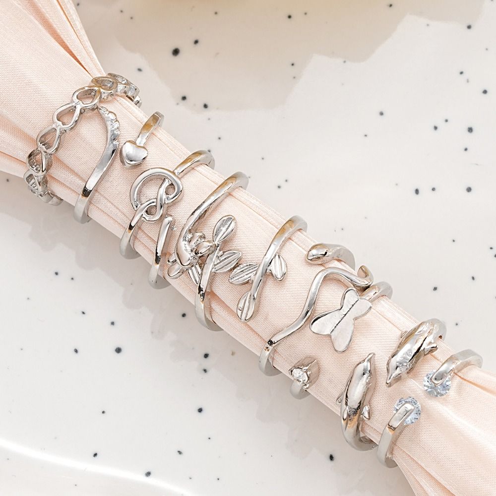 Vintage Fashion Rings - Conjunto de Anéis de Dedo e
