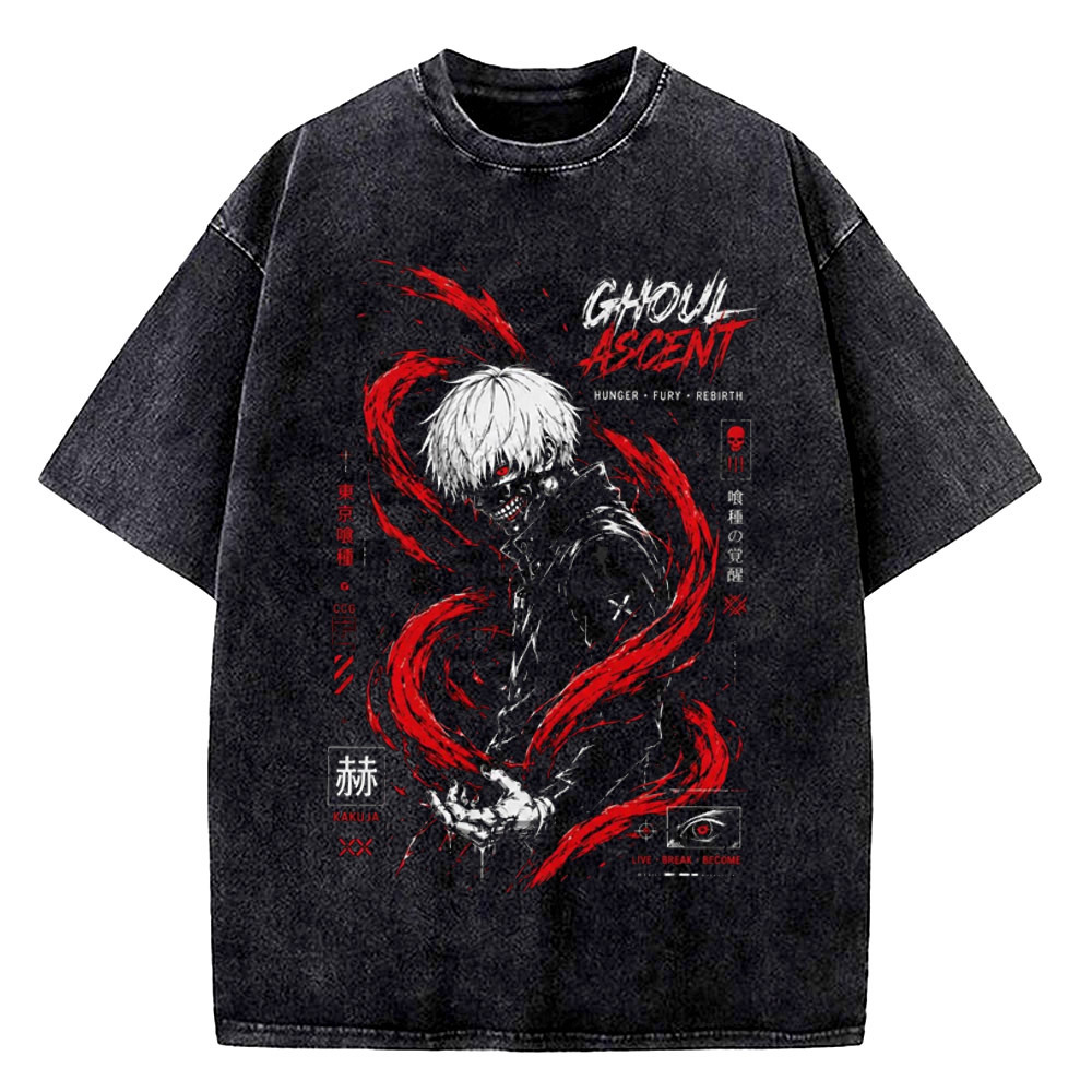 Vintage Fashion In Tokyo - Camiseta masculina de algodão lavado estilo