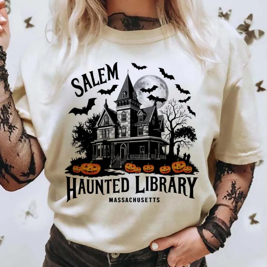 Vintage Fashion Library - Camiseta de biblioteca feminina, estilo vintage,