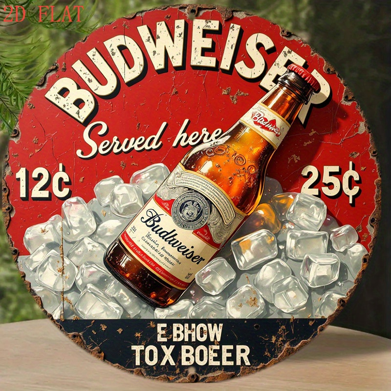 1pc logotipo de cerveja vintag - Vintage Fashion Plates avaliação e preço