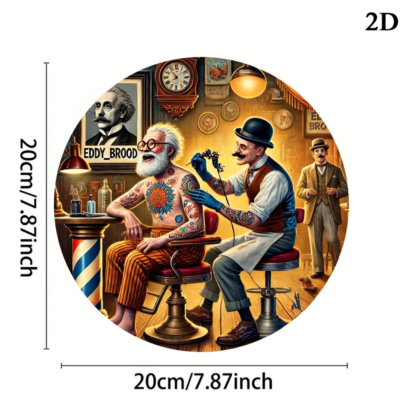 Placa de Metal Redonda 2D Vint - Vintage Fashion Illustration avaliação e preço
