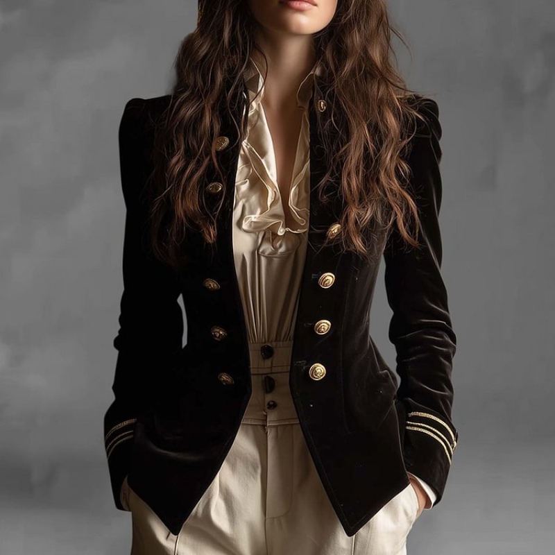 Vintage fino ajuste veludo ter - Velvet Blazer Vintage avaliação e preço