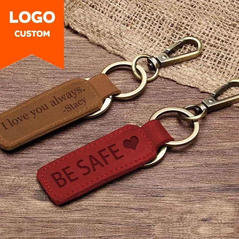Chaveiro de couro com logotipo - Vintage Fashion Rings avaliação e preço