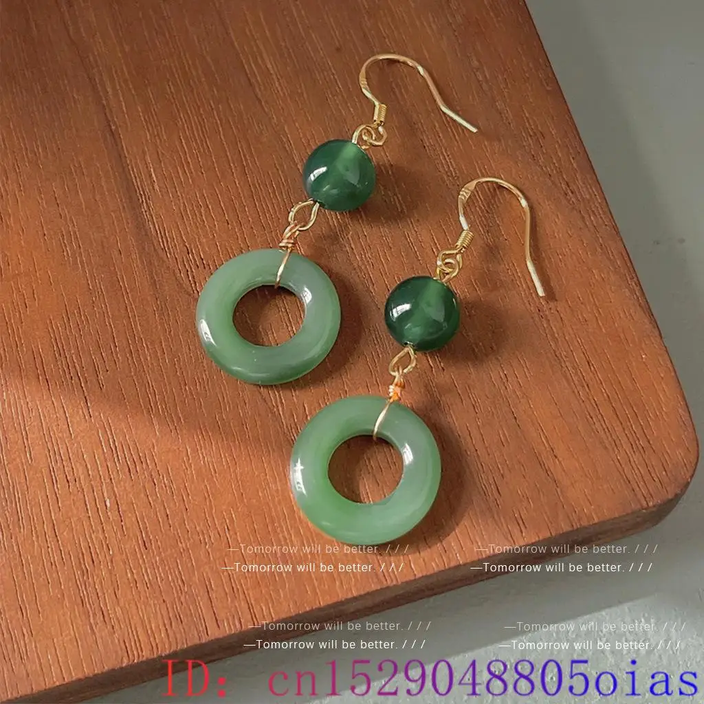 Brincos de anel de jade real v - Vintage Fashion Rings avaliação e preço