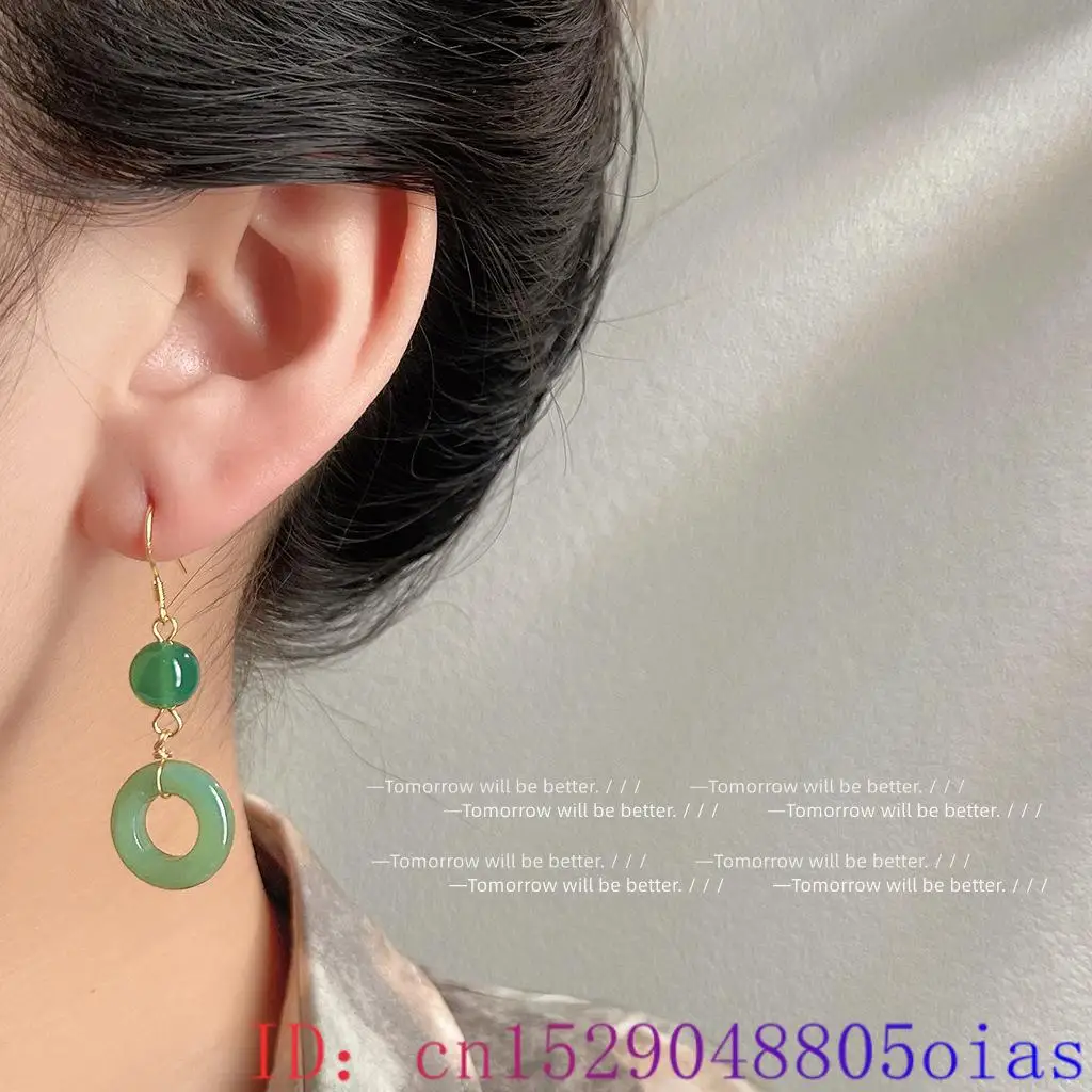 Brincos de anel de jade real v - Vintage Fashion Rings avaliação e preço