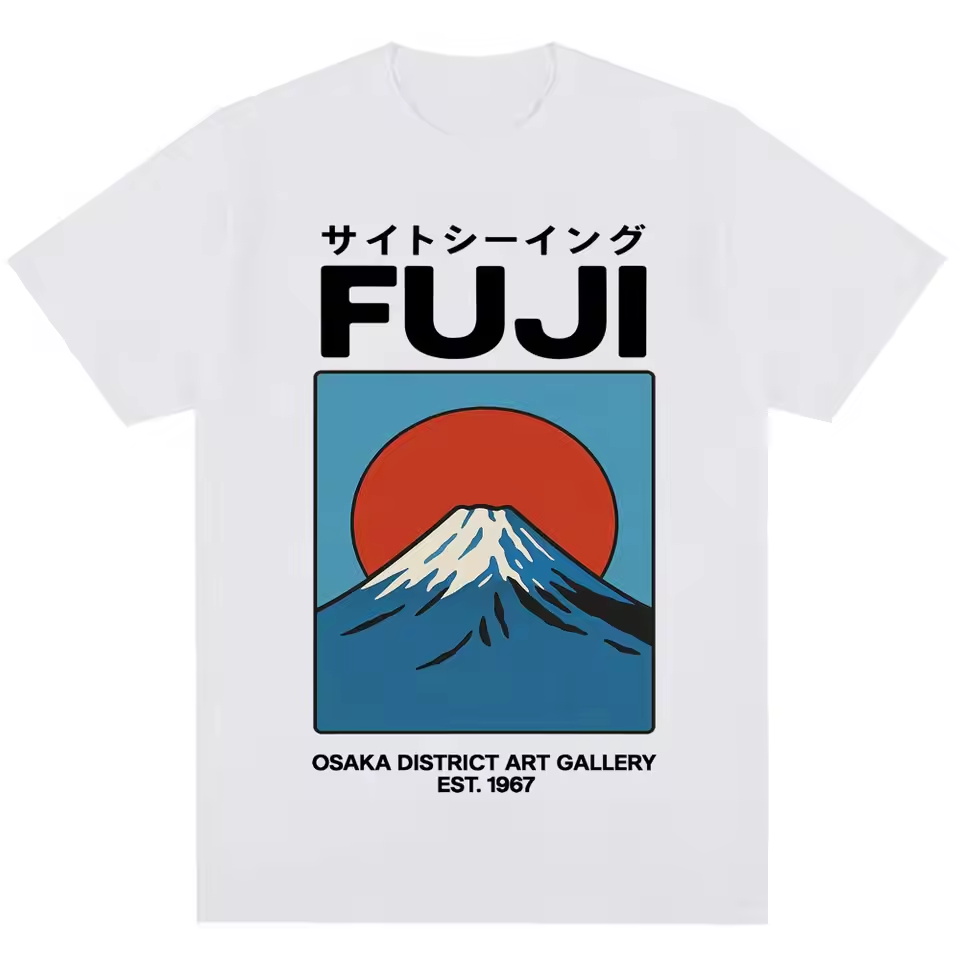 Camiseta Estilo Japonês Fuji O - Vintage Fashion Osaka avaliação e preço