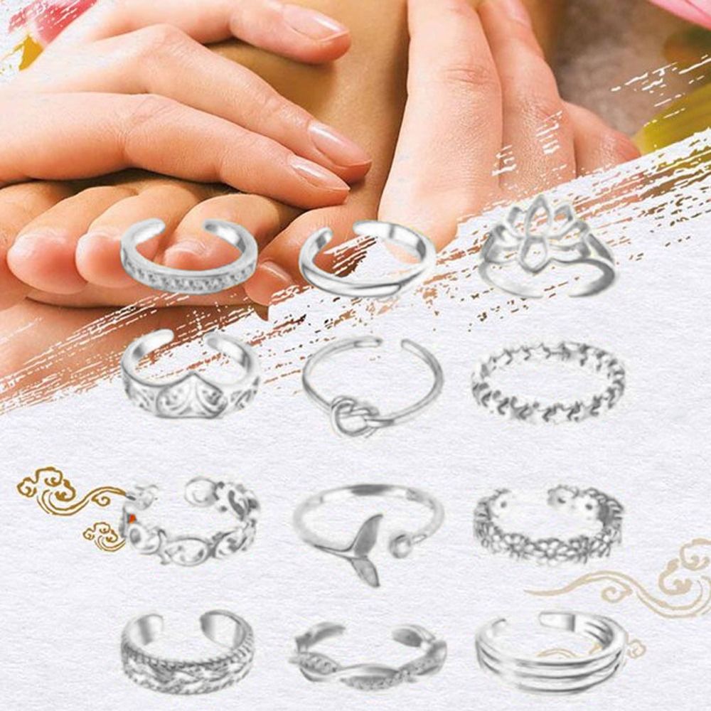 Conjunto de Anéis de Dedo do P - Vintage Fashion Rings avaliação e preço