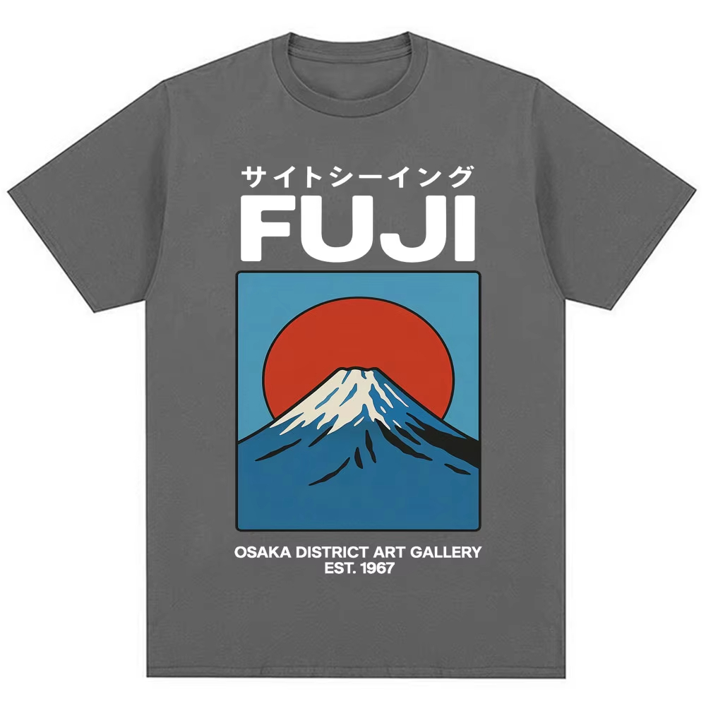 Camiseta Estilo Japonês Fuji O - Vintage Fashion Osaka avaliação e preço