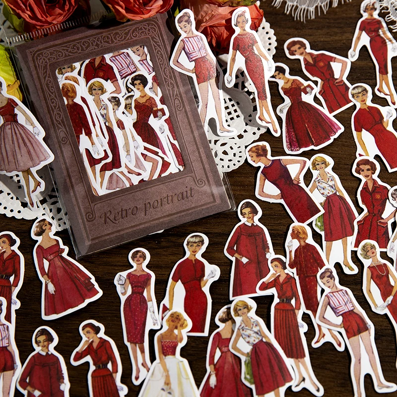 30 Adesivos Vintage de Senhora - Vintage Fashion Journal avaliação e preço