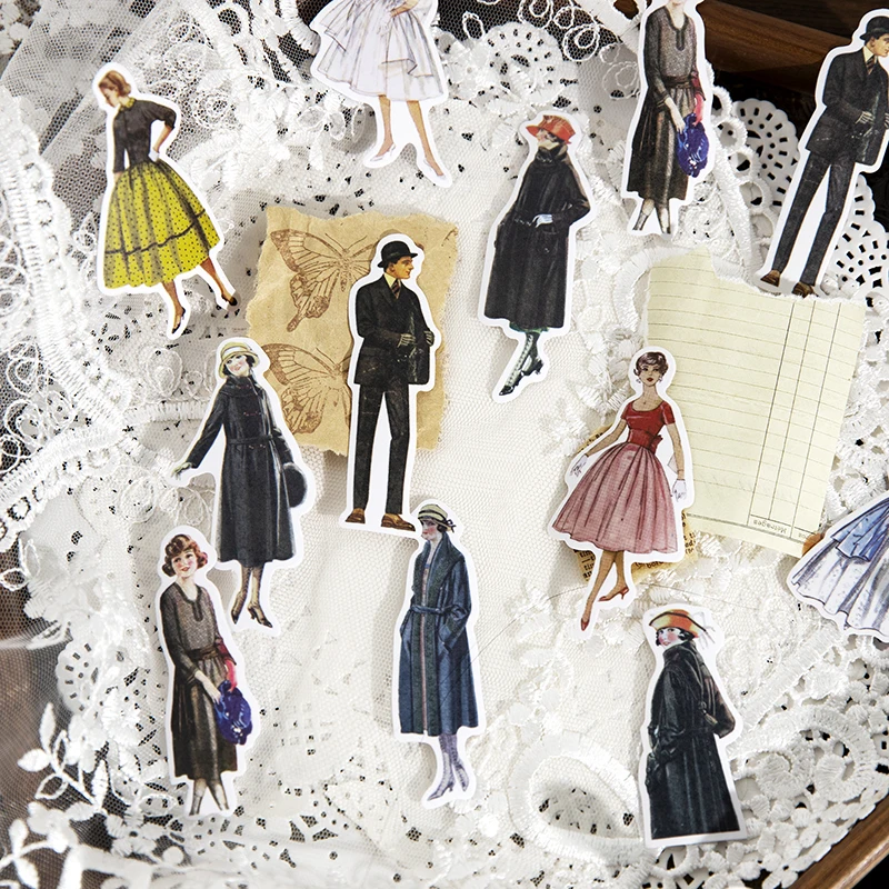 30 Adesivos Vintage de Senhora - Vintage Fashion Journal avaliação e preço