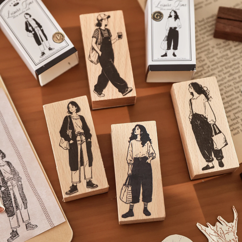 Moda criativa menina carimbo d - Vintage Fashion Journal avaliação e preço