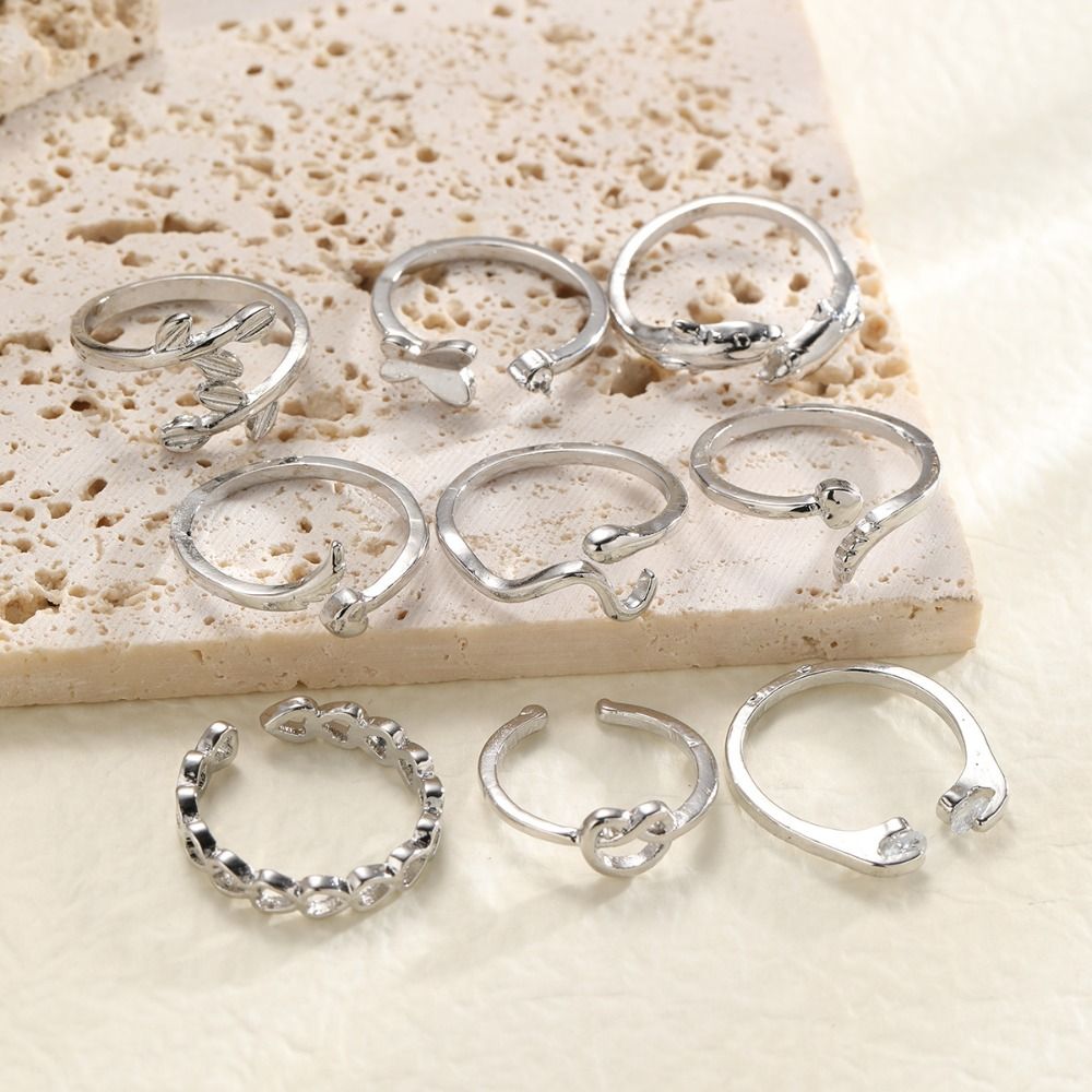 Conjunto de Anéis de Dedo e Pé - Vintage Fashion Rings avaliação e preço
