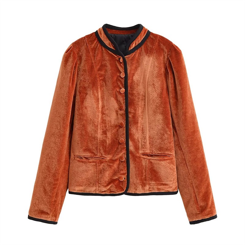 Blazer de Veludo com Gola Alta - Velvet Blazer Vintage avaliação e preço