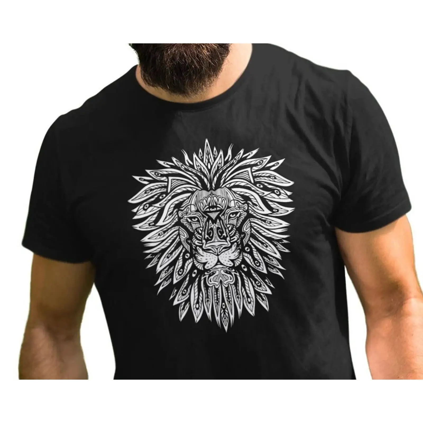 Camiseta Masculina Löwe Mandal - Vintage Fashion Herren avaliação e preço