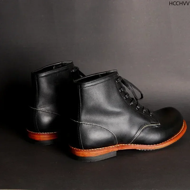 Botas masculinas vintage de co - Vintage Fashion Aesthetic avaliação e preço