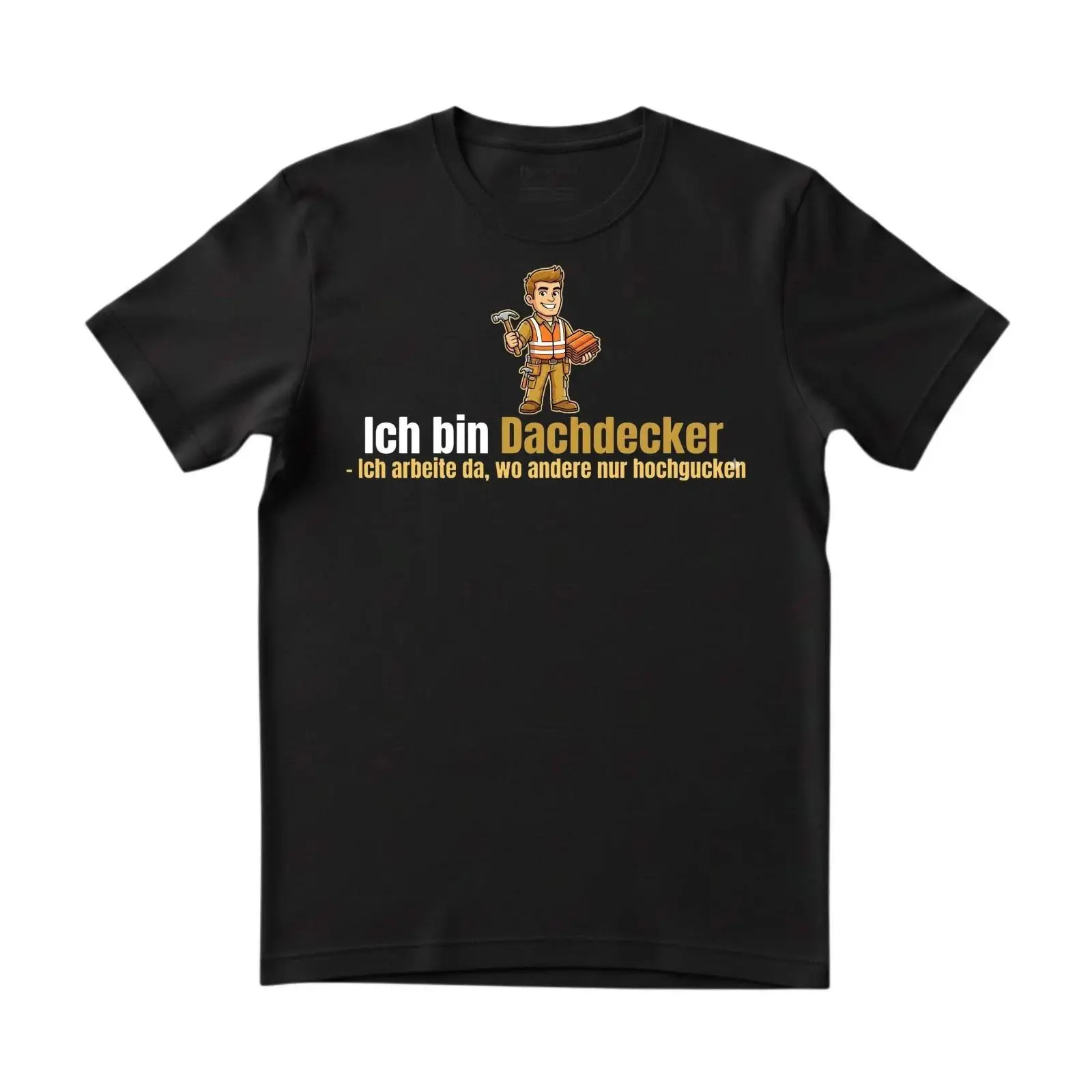Camiseta Dachdecker com estamp - Vintage Fashion Herren avaliação e preço