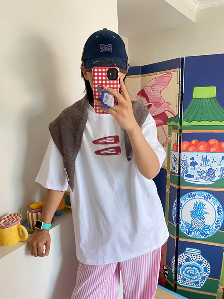 Camiseta Feminina de Algodão c - Vintage Fashion Pinterest avaliação e preço
