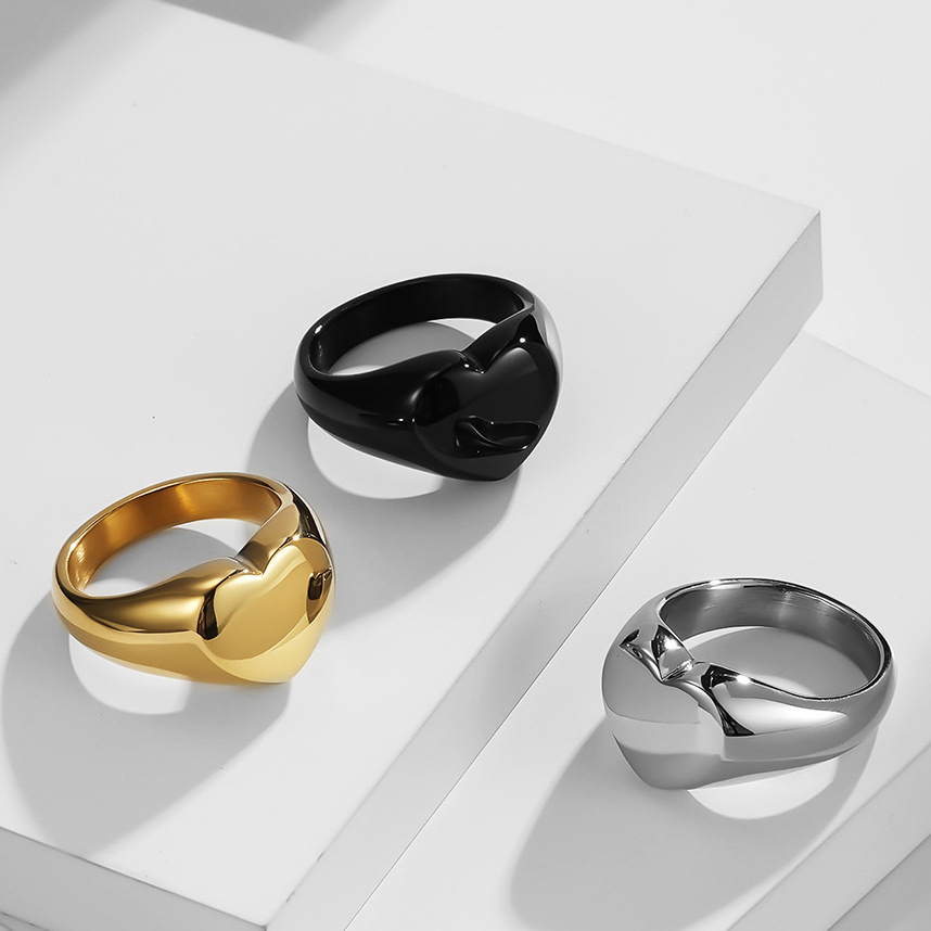 Anel de sinete feminino person - Vintage Fashion Rings avaliação e preço